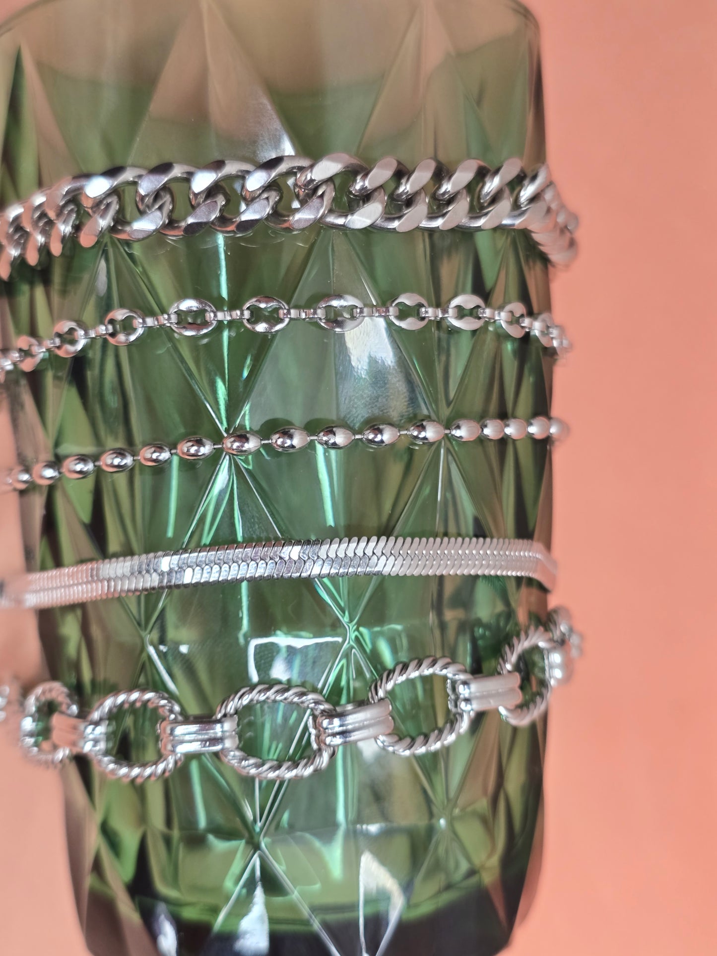 Conjunto elegante: conjunto de pulseras de 5 piezas (oferta especial)