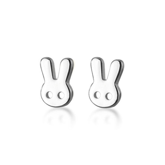 Minimalist  Love Heart Stud Earrings Made with 100% 925 Sterling Silver