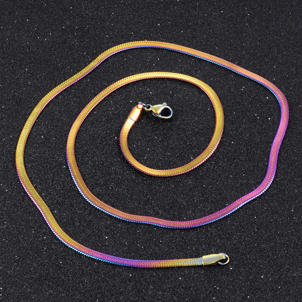 Snake Chain Necklace 3 mm, Durable and water-resistant