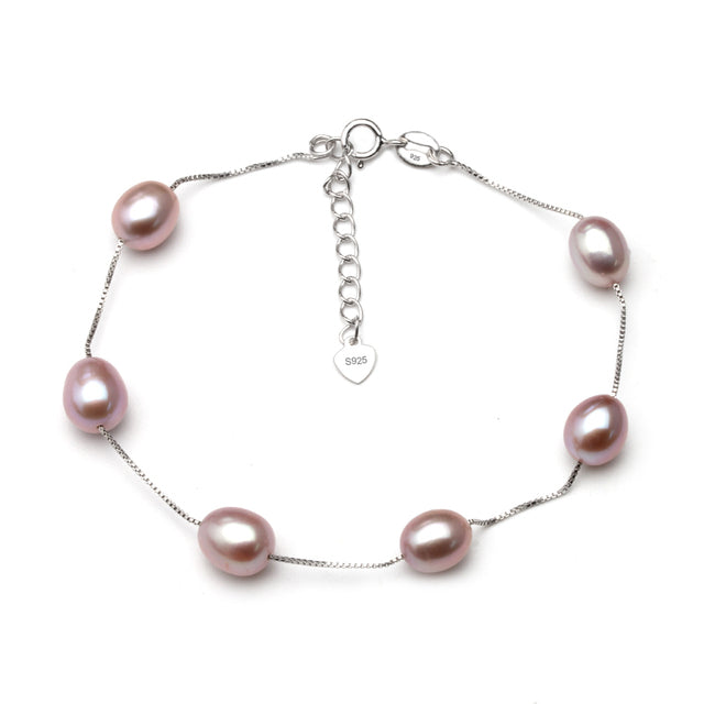 Multi Colored Fresh Water Natural Pearl Bracelet