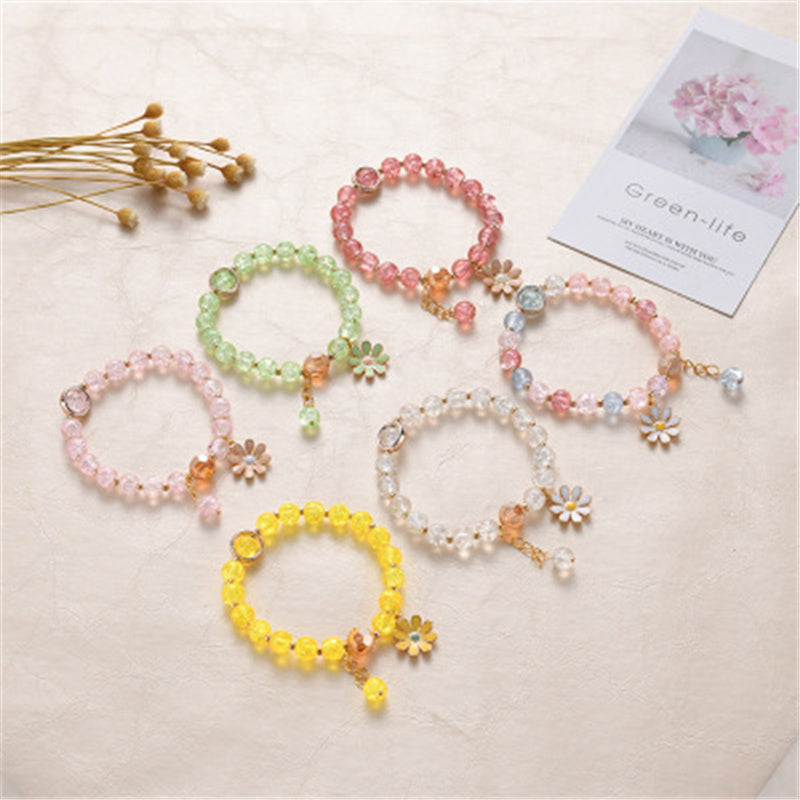 Cute round bead bracelets for girls.