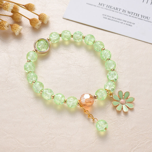 Cute round bead bracelets for girls.