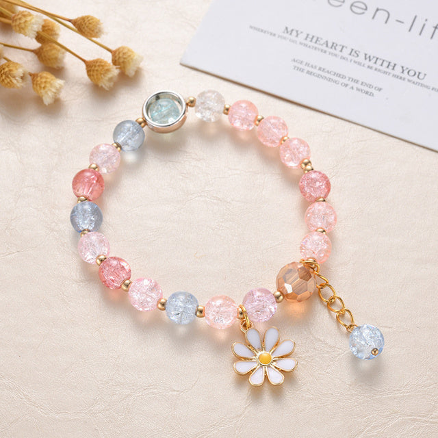 Cute round bead bracelets for girls.