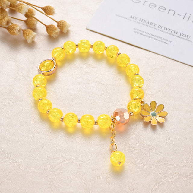 Cute round bead bracelets for girls.