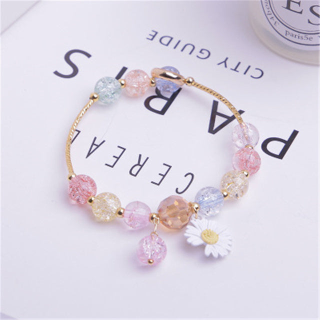 Cute round bead bracelets for girls.