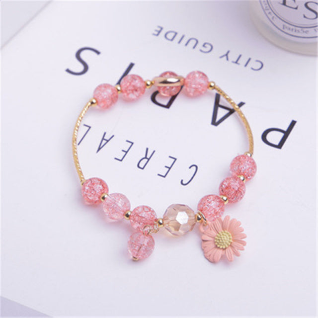 Cute round bead bracelets for girls.