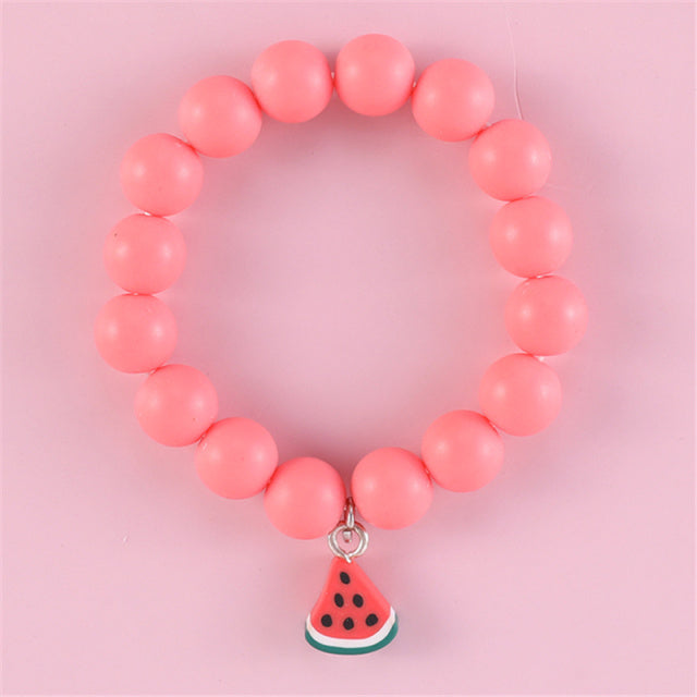 Cute round bead bracelets for girls.