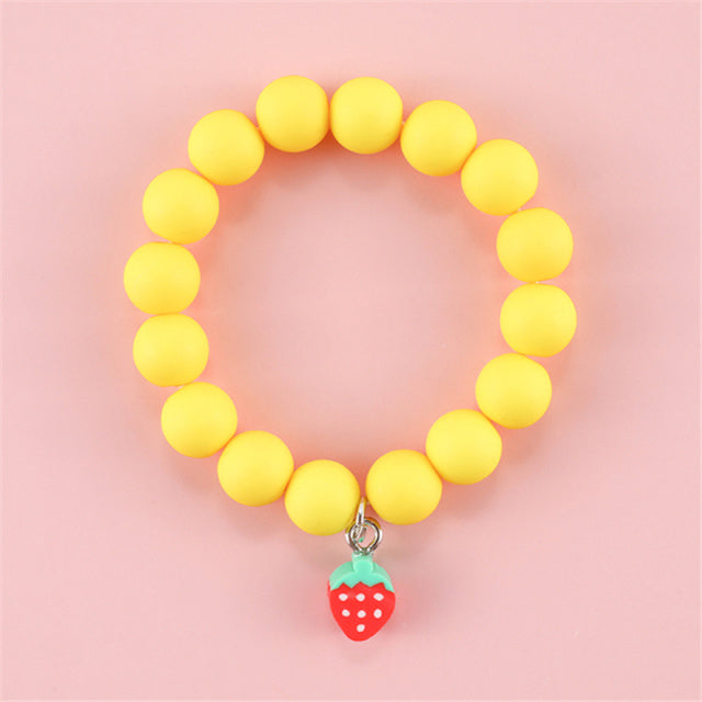 Cute round bead bracelets for girls.