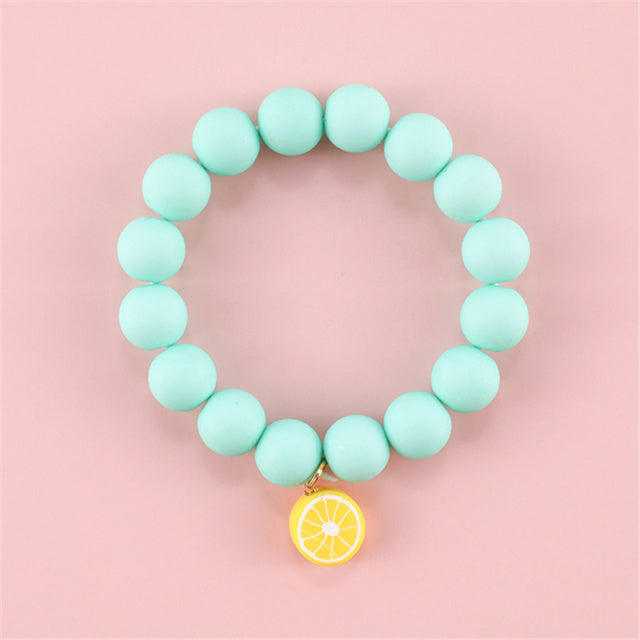 Cute round bead bracelets for girls.