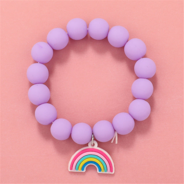 Cute round bead bracelets for girls.