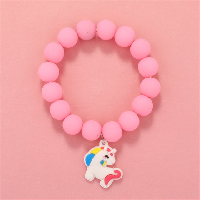 Cute round bead bracelets for girls.