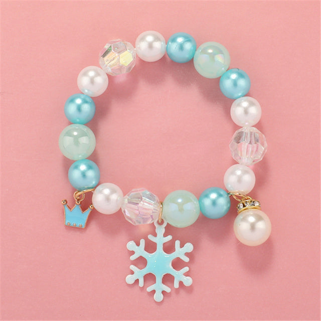 Cute round bead bracelets for girls.