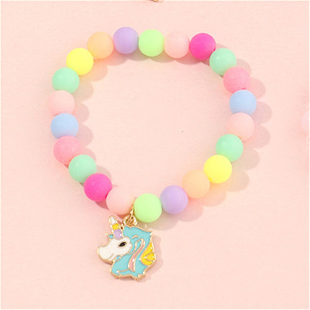 Cute round bead bracelets for girls.