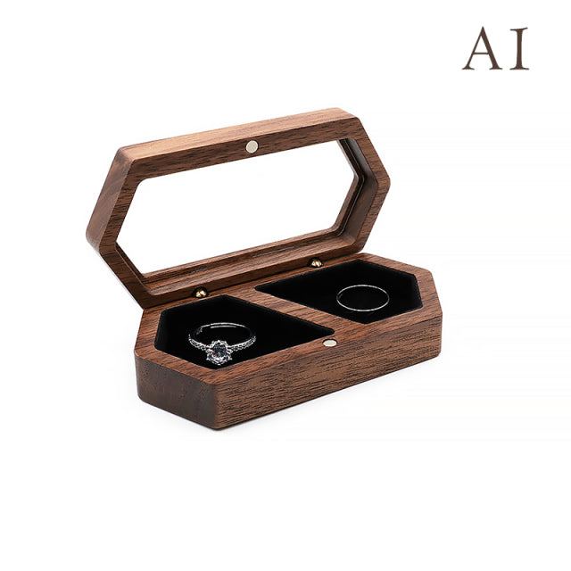 Wooden Jewelry Box for Rings, Necklaces, and Earrings - Perfect for Traveling