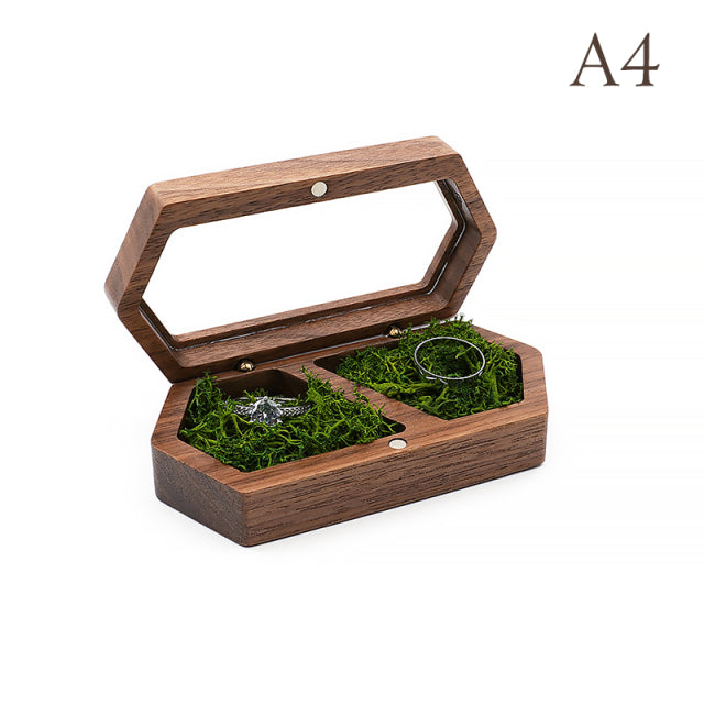 Wooden Jewelry Box for Rings, Necklaces, and Earrings - Perfect for Traveling